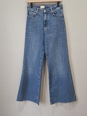 NWOT Pilcro Raw Hem High-Rise Flare Jeans